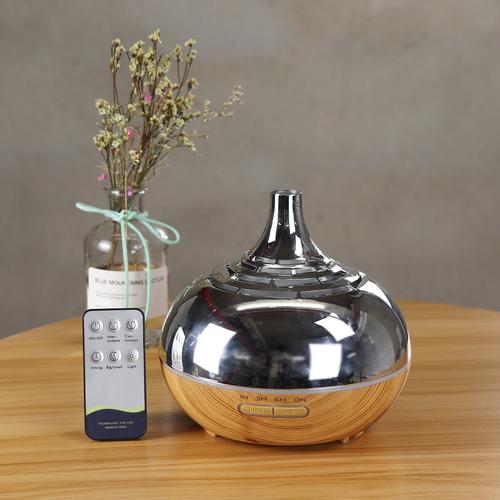 源头厂家新款木纹镂空香薰加湿器 智能遥控与WiFi赋能，打造家用桌面香薰新体验